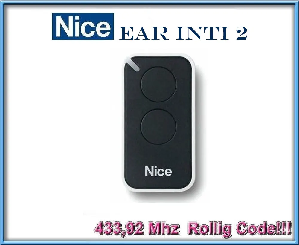 

50pcs Wholesale NICE ERA INTI2 ( All Color) Replacement Gate Garage Transmitter Remote Controller