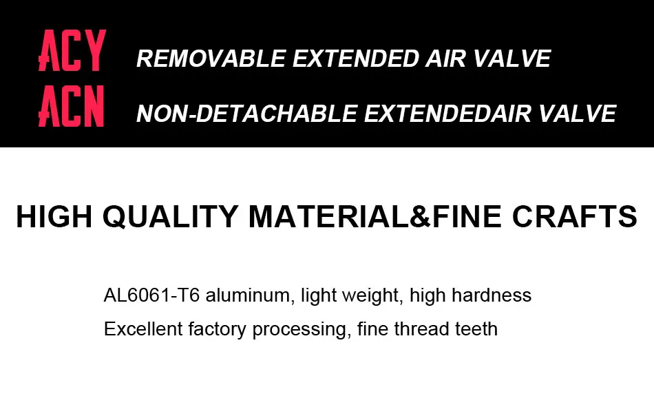 2 шт. пара Al6061-t6 легкий съемный Расширенный воздушный клапан/несъемный Расширенный воздушный клапан 20 мм 40 мм 60 мм с инструментом