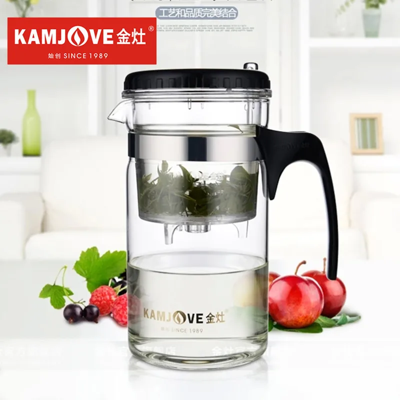 Billige TP 200 Kamjove Kunst Teetasse * Becher   Teekanne 1000 ml glas tee topf kamjove Hitzebeständigem Glas Kungfu Teekanne Piao Yi