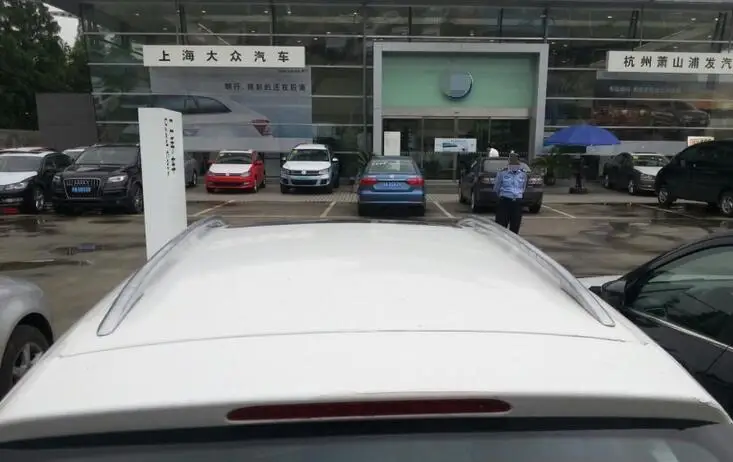 عالية الجودة الفضة oem مصنع نمط الجانب الألومنيوم سقف الرف السكك الحديدية بار ل volkswagen vw غران lavida 2013-2017