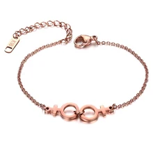 Украшения для геев, браслет для женщин и мужчин, ручная цепочка, браслеты из розового золота, ЛГБТ, ювелирные изделия, подарок для причастия, стальные браслеты