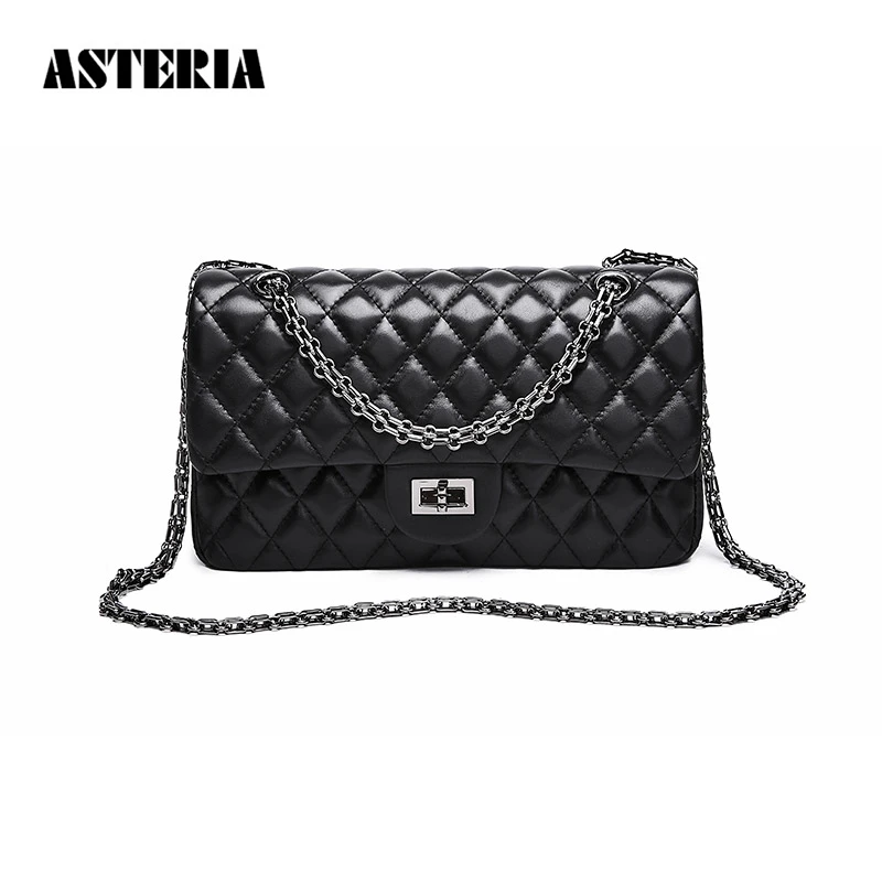 

Genuine Leather Sheepskin Women Handbags 2018 Fashion Shoulder Bag Vintage Chain Bag Luxury Designer Female Bags Free Shipping