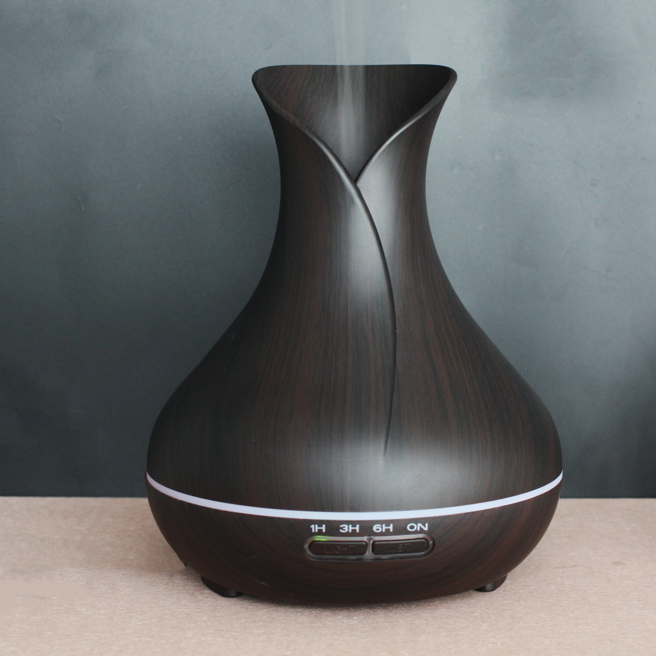

VVPEC 400ml hot-selling wood grain essential oil aroma diffuser aromatherapy diffuser mist diffuser for home office