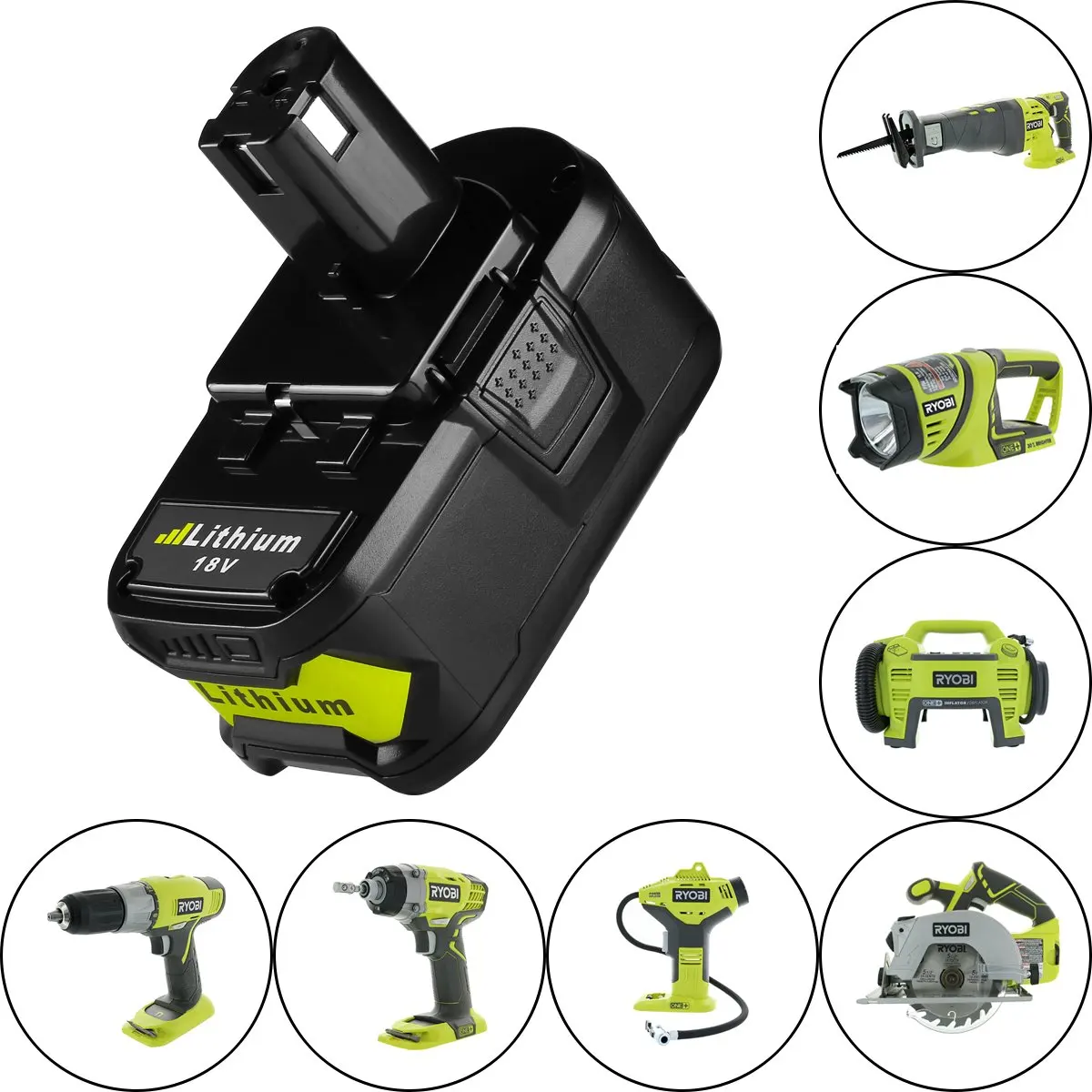 3A 12V 14,4 V 18V для Ryobi P117 Перезаряжаемые Батарея Зарядное устройство Батарея пакет Мощность инструмент, никель-металлогидридного и никель-металл-гидридных или никель Li-Ion P110, P111, P107, P108