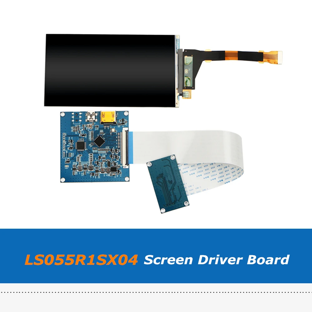 SLA DLP ANYCUBIC Photon Запчасти для 3D принтера 5 ''LS055R1SX04 дисплей с HDMI на MIPI контроллер