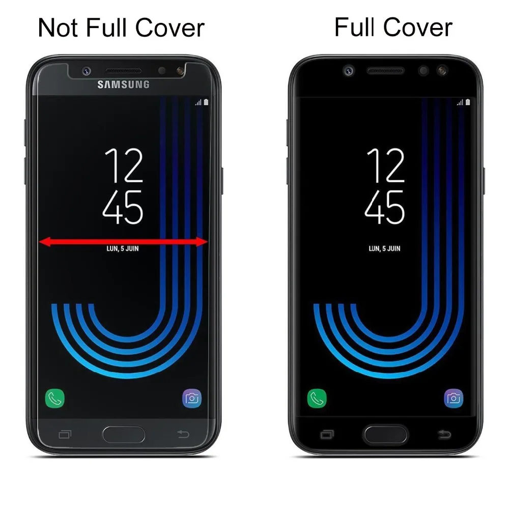 9H защитное стекло на для samsung j7 2017 / самсунг J7 закаленное защити Экран протектор