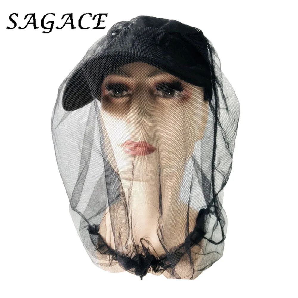 

SAGACE Hats women Outdoors hat men baseball Snapback Hat 2019 Summer Solid casual cap Bee Mosquito Gnats mesh Protection caps