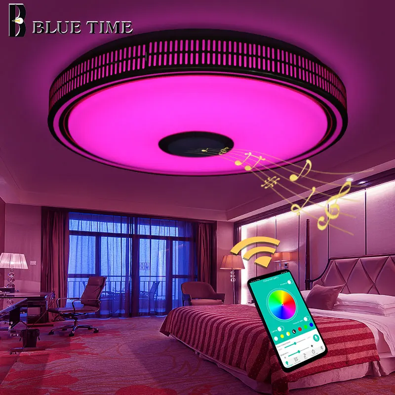 

Golden Body Modern LED Ceiling Lights For Bedroom Living Room Dining Room Music Playing Fashion Home Fixtures LED Ceiling Lamps