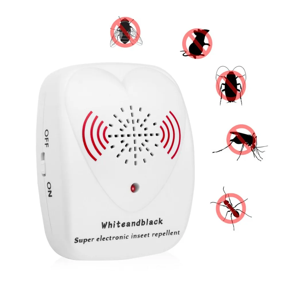

Ultrasonic Pest Repeller Wall Plug Type Mosquito Repellent Mice Ant Spider Cockroach Insecticide Electronic Device