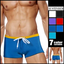 Купальные костюмы AUSTINBEM мужские купальники с карманом Maillot De Bain сексуальные мужские купальные шорты для купания костюм Мужская одежда для плавания Sunga 22503