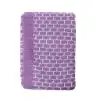 Purple Высококачественное детское шерстяное одеяло в клетку, детское трикотажное одеяло из органического хлопка - Цвет: Purple