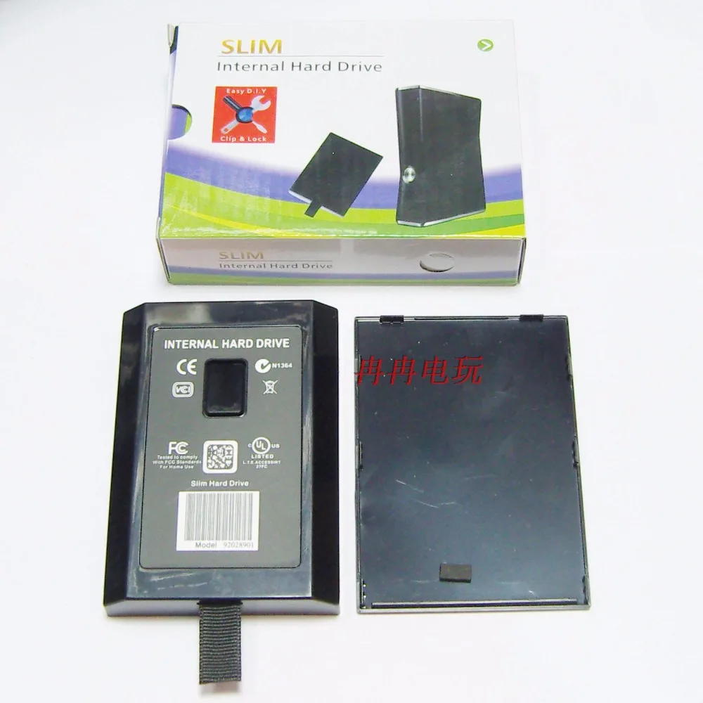 100 stks Zwarte Harde Schijf HDD Interne Case Voor XBOX 360 Slim 20 GB 60 GB 120 GB 250 GB Hard