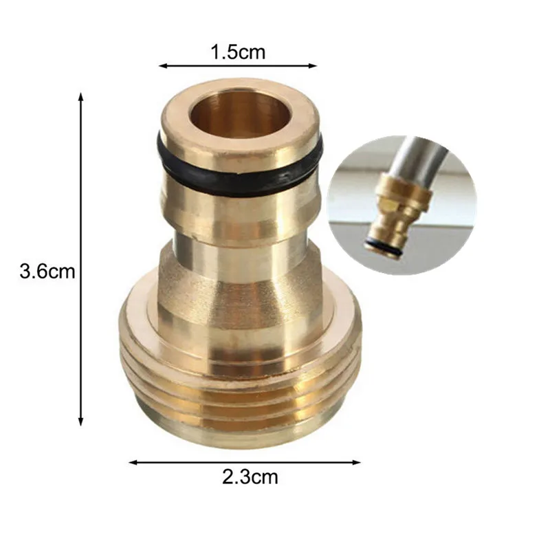 Латунные смесители стандартный разъем стиральная машина пистолет фитинг быстрого соединения для трубы соединения для садовых инструментов случайный 1 шт