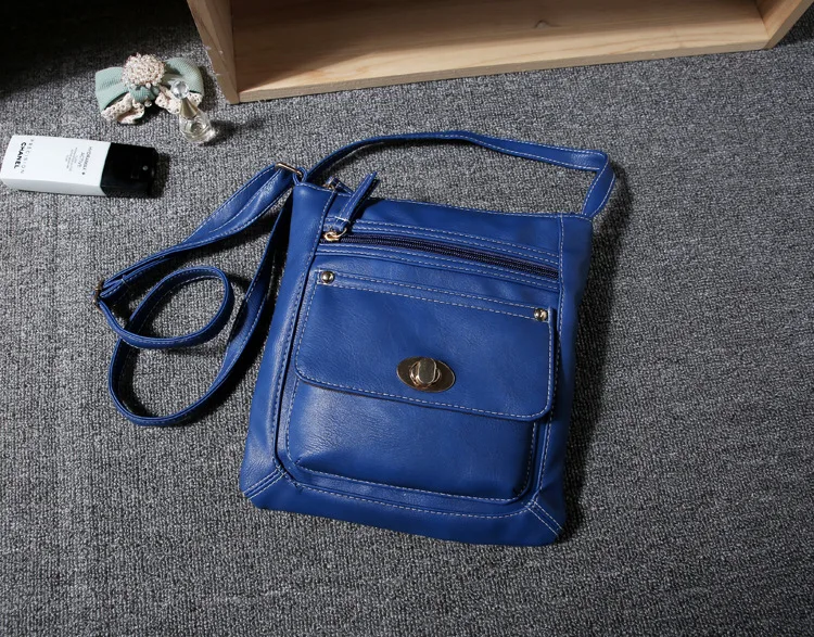 MJ Leather Messenger Bag Casual Women's Over-the-Shoulder Bags Brand Design Small PU Female Bags Crossbody Bucket Bag for Girls (20)