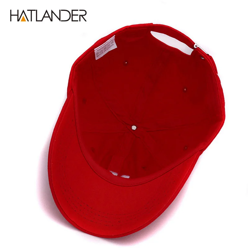 Hatlander brand Canada letter embroidery baseball caps cotton gorra snapback curved dad hat leisure outdoor women men sports cap