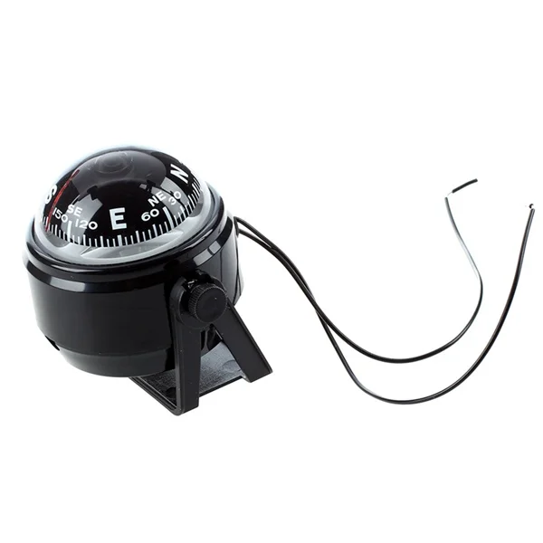 Hot Sale Black Pivoting Digital Compass 12V LED Light Dashboard Dash