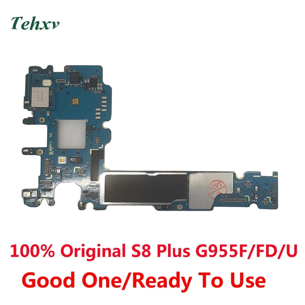 Tehxv для samsung Galaxy S8 Plus G955F G955FD G955U 64 Гб материнская плата оригинальная разблокированная с чипами IMEI ОС Android материнская плата