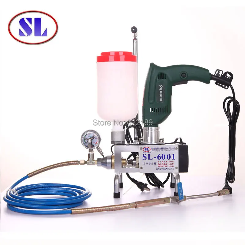 SL 6001 High Pressure adjustable Injection Pump for crack repair on