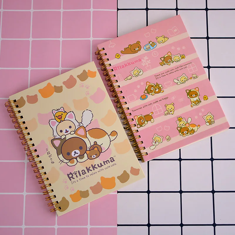 Kawaii Япония мультфильм Rilakkuma блокнот дневник pocket book офисные школьные принадлежности Япония стационарный милый блокнот для детей