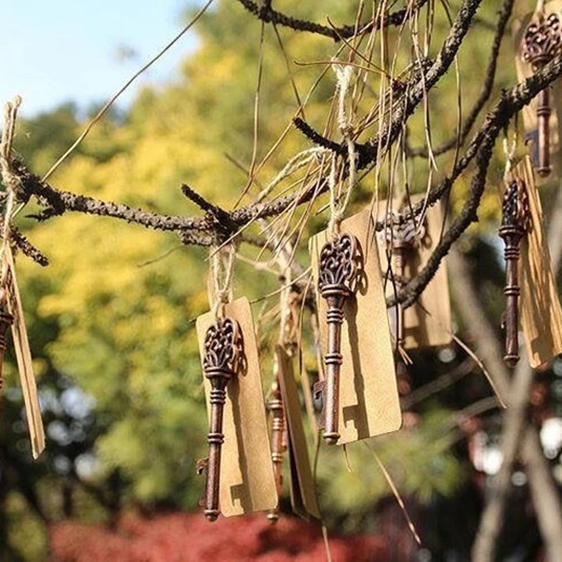 

(10 pieces/lot)New Design Creative Wedding Favors Party Back Gift Antique Key Shaped Beer Bottle Opener Free Shipping BO011