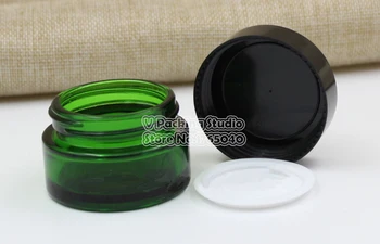 

20g/ml Transparent empty cosmetic cream jar bottle Acrylic cream bottle cap/Sub bottle/cosmetics Bottle glass 200pcs/lot