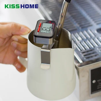 

Stainless Steel Coffee Electronic Probe Thermometer Portable Clip Food Milk BBQ Baking Temperature Pen Professional Coffee Tools