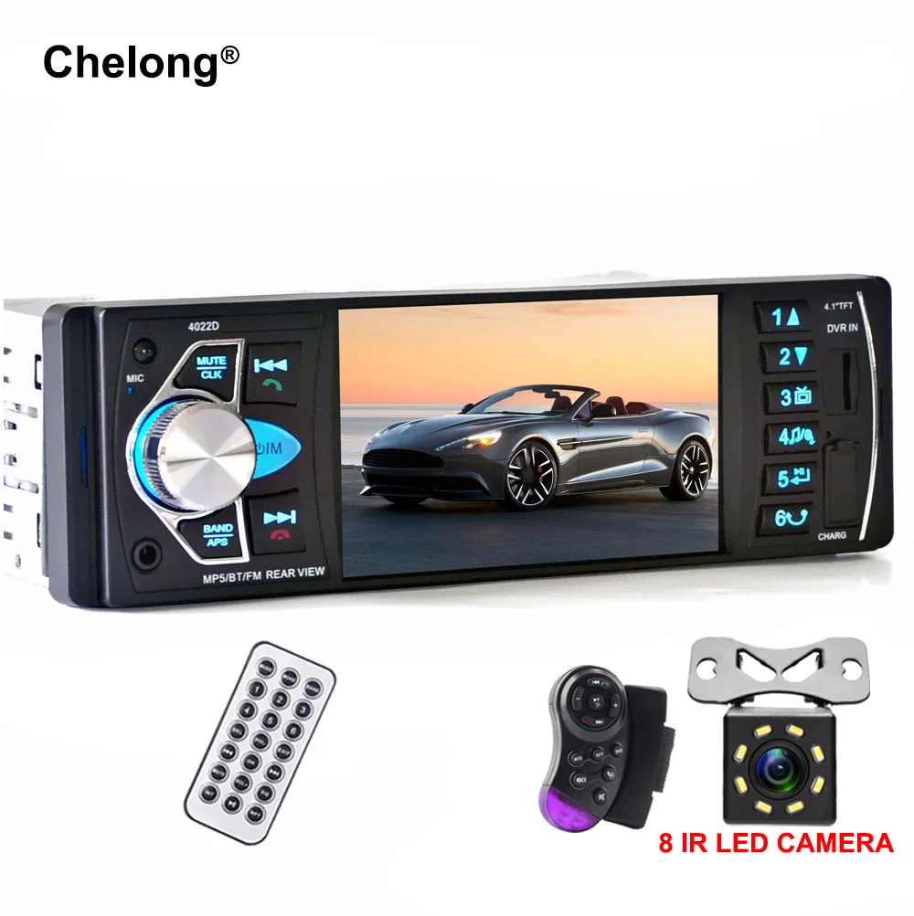 Автомагнитола 4022D 4 1 дюйма Din автомагнитола стереомагнитола с поддержкой Bluetooth