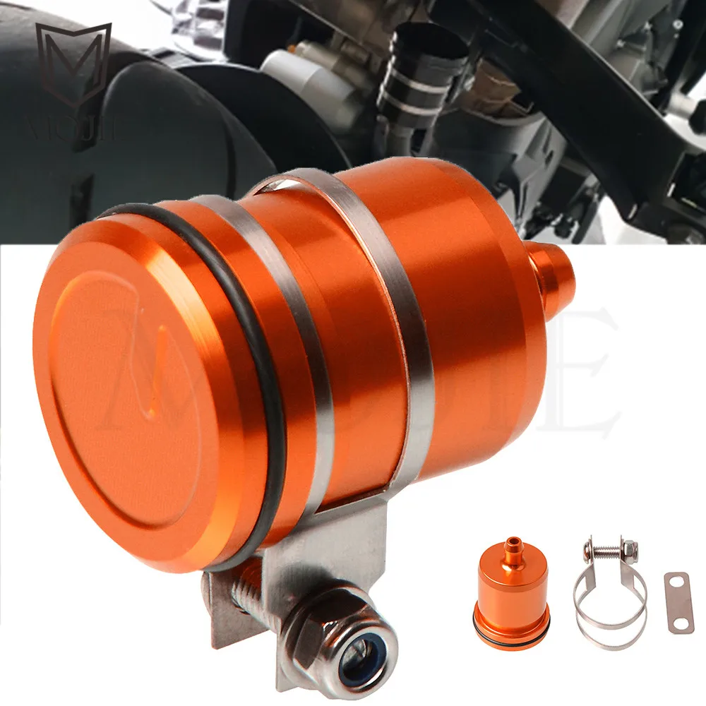 CNC Motorcycle Rear Brake Fluid Reservoir Clutch Tank Oil Cup For Honda