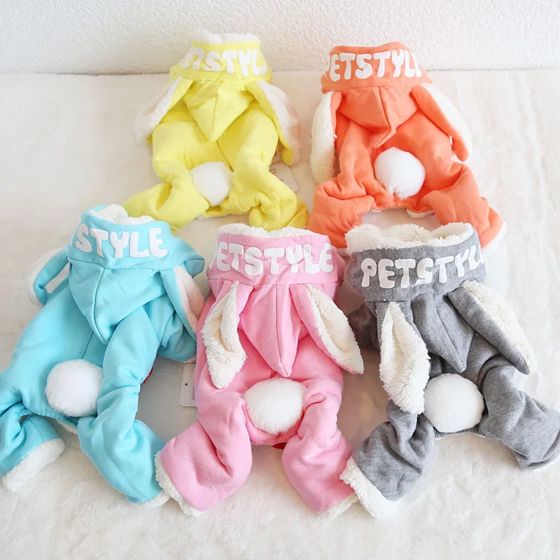 

Winter Dog Clothes Warm Pets Dogs Clothing For Small Medium Dogs Chihuahua Rabbit Ear Puppy Dog Costume Pet Coat Jacket Bulldog