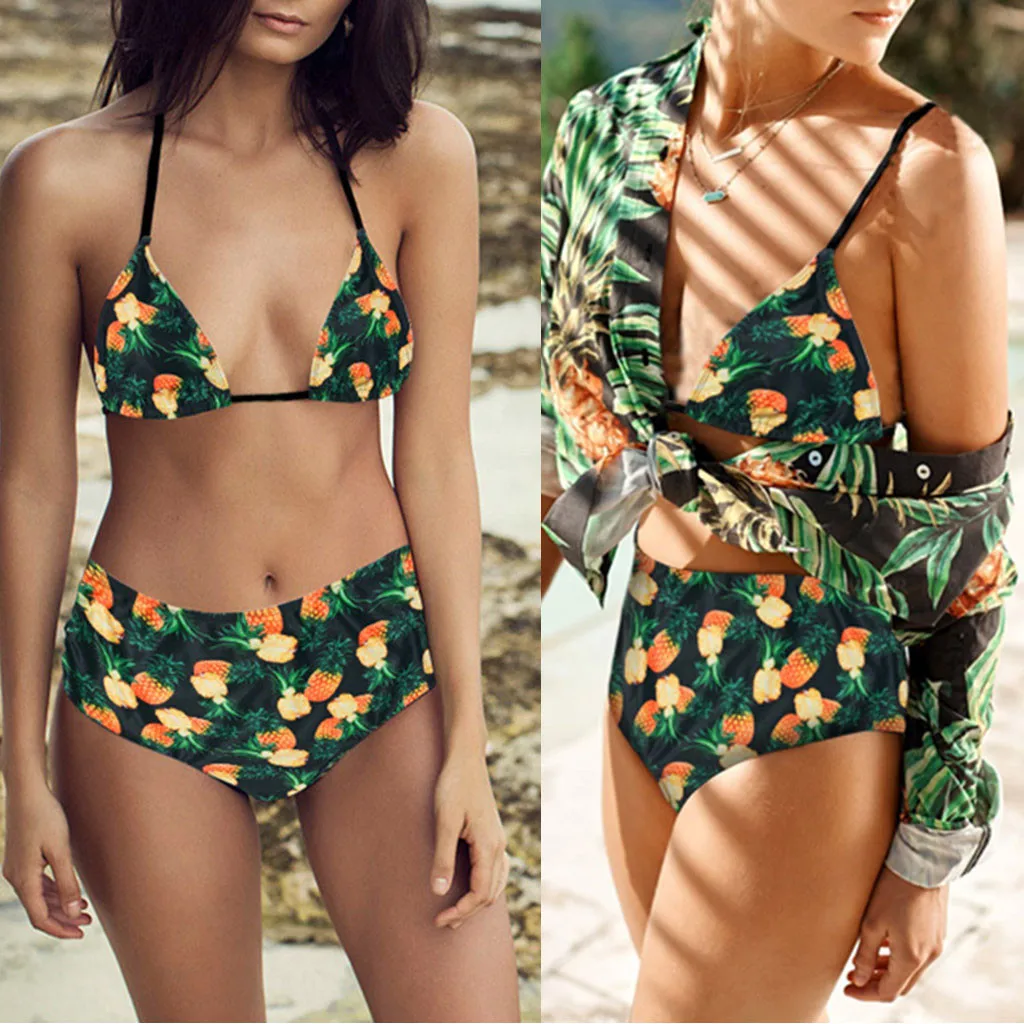 

Women's Swimming Suit Sexy Bikini Swimsuit Women Swimwear Beachwear Printed 2 Pieces Bikini Swimsuit Bathing Suit
