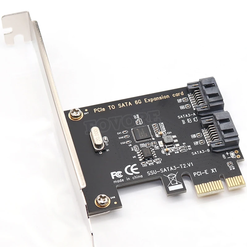 PCI E Express SATA 3 0 карты расширения с кронштейном 2 Порты и разъёмы III SSD sata 6 Гбит