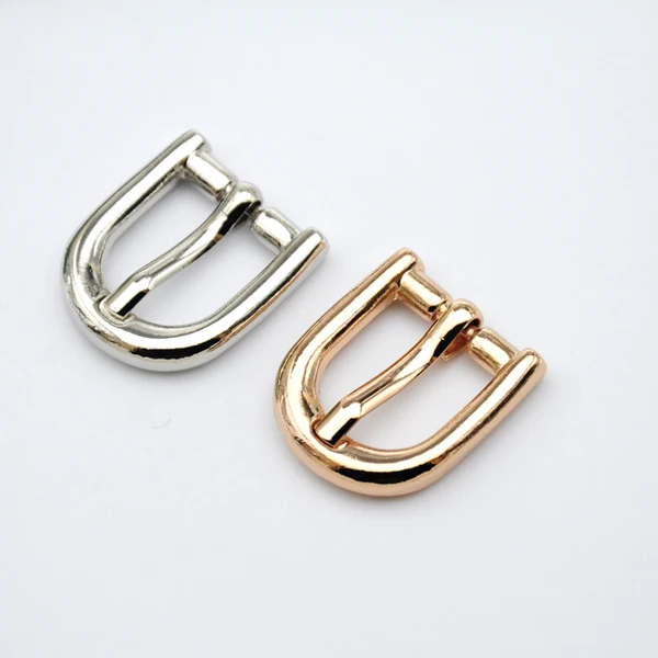 

High quality 20pcs/lot 14mm heavy small metal shoe buckle pin belt buckle shinny silver/gold color free shipping BK-002