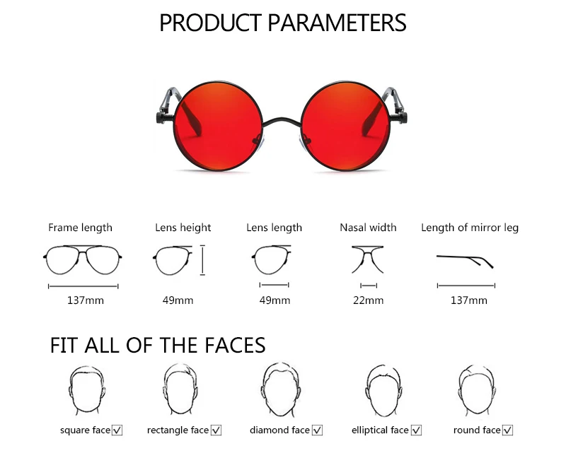 Ретро Круглые стимпанк Солнцезащитные очки для мужчин Oculos солнцезащитные очки Feminino винтажные 90S солнечные очки Хиппи забавные мужские очки