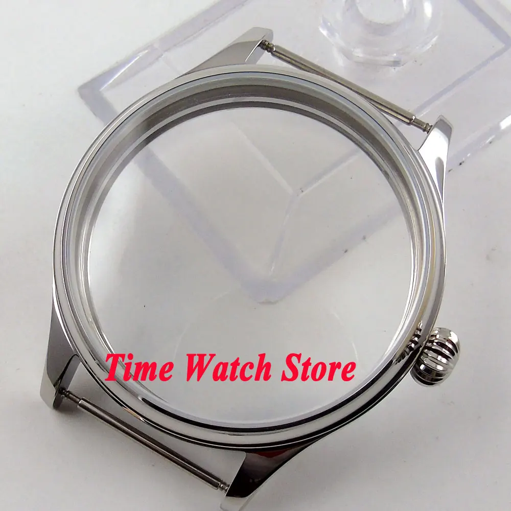 Чехол для часов 44 мм из полированной нержавеющей стали|watch band display case|watch stainless steel