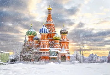 

VinylBDS 200X300CM Church Photography Background Winter Backdrops Snow Sky Wedding Photography Backdrops Seamless Background