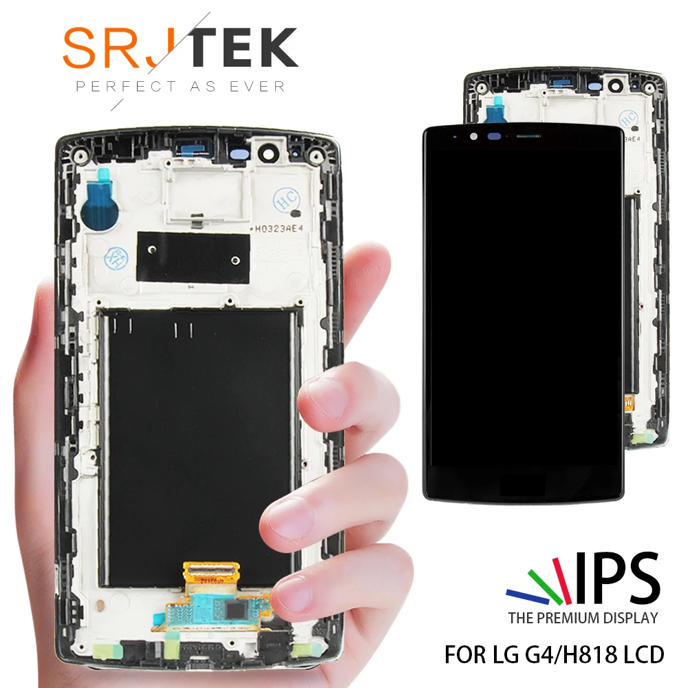 

Display for LG G4 LCD Touch Screen Digitizer with Frame Orginal 5.5 inch H810 H811 Dual H818 Black