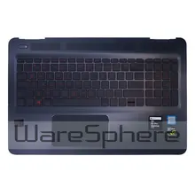 Верхняя крышка A-Top с клавиатурой с подсветкой для hp 15-AX102TX 859735-001 черный