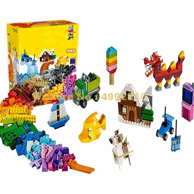 

945pcs creative car animal ship house mobile building block 10704 Bricks Toy