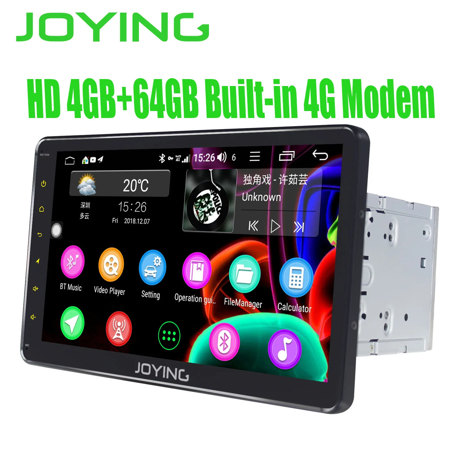 10.1 IPS Double Din Android 8.1 Head Unit 4GB +64GB 1280*720 HD