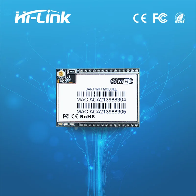 

Free shipping serial uart dual Ethernet wifi module with p2p remote control function HLK-RM04