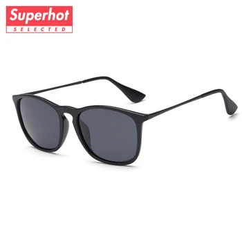 

Superhot Eyewear - Classic Polarized Sunglasses Men Women Black Shades Sun glasses TR90 Frame Mirrored TAC Lenses UV400 SP2035