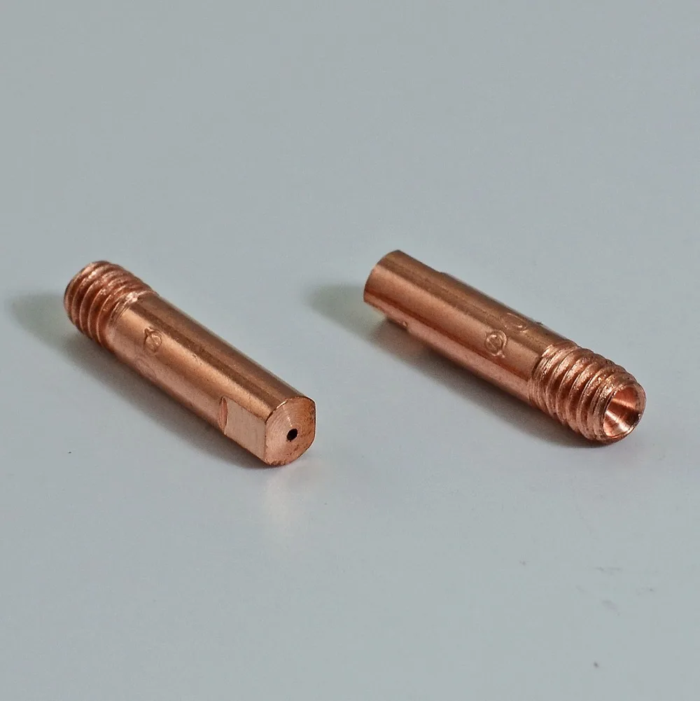 20pcs CO2 MIG Contact Tips 0.8 ( 1.0 ,1.2 Available ) x25mm For MB15 15AK MAG MIG Welding Torch Consumables Accessories