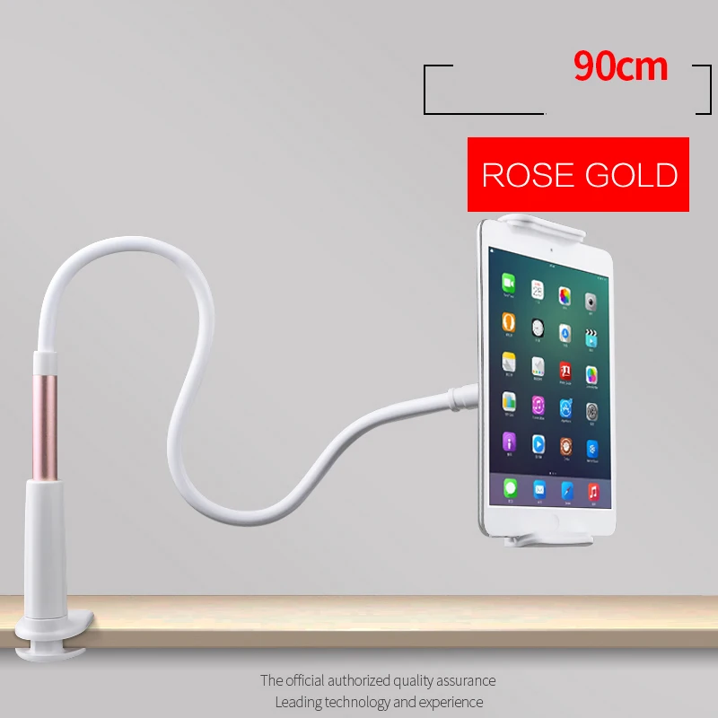 

Gooseneck For iPhone Holder/iPad Stand,Universal Flexible Lazy Bracket Long Arm Clip Detachable for 4-9.7" 360 Degree Rotating