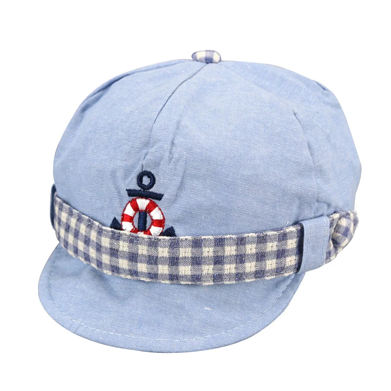 Seaman Baby Cap For Boys Girls Cotton Soft Infant Hat Solid Embroidery Baseball Cap Spring Autumn Baby Sun Cap Fashion New Style (9)
