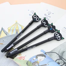 48 шт./лот креативные Канцтовары студентческой ручки мультфильм гелевая ручка с фигуркой котенка 0,5 мм Полная игла ручка с черными чернилами школьные принадлежности канцелярские принадлежности
