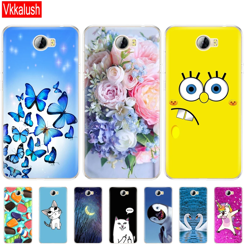 

Soft Silicon TPU Case cover FOR Huawei Y5 II Y5 2 / Y6 II Compact / Russia Honor 5A LYO-L21