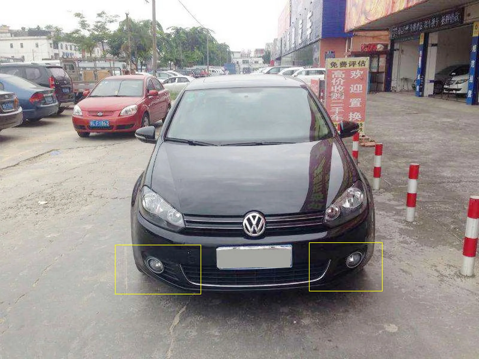 Противотумансветильник ANGRONG для VW GOLF 6 MK6 2008 13 2 шт.|Аксессуары фар авто| |