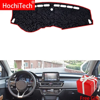 

Rose Pattern Non-slip Dashmat Dash Mat Dashboard Cover Pad Cover Carpet Car Sticker for kia forte 2018 Car Styling