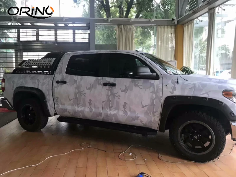 Black White Camouflage Vinyl Film Wrap-7