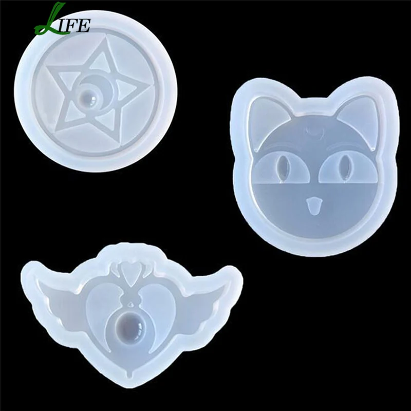 

3pcs/set Sailor Moon Stuff Silicone Cake Mold Soap Mold Fondant Cake Decorating Tools Chocolate Baking Kitchen Accessories #612